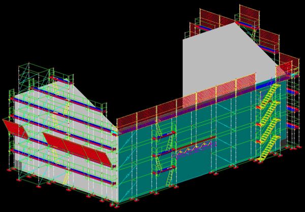 L’échafaudage conçu en 3D