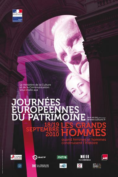 Journées européennes du patrimoine 2010 : les grands hommes à l’honneur