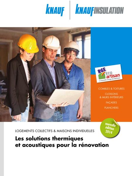 Catalogue dédié aux Eco Artisans édité par deux filiales du groupe Knauf