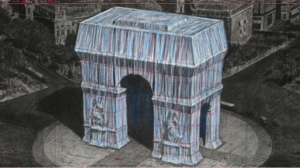 L’arc de triomphe empaqueté : la future œuvre de Christo